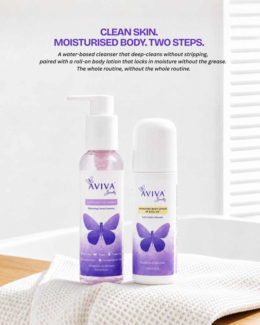 Lazy Day Fix | Daily Gentle Cleanser + Hydrating Body Lotion Duo