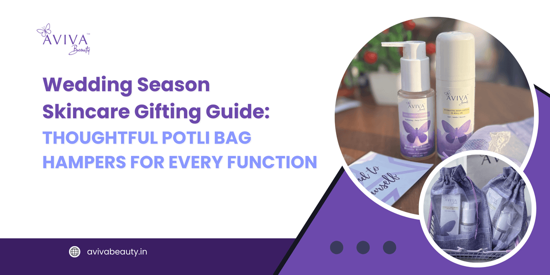 premium skincare products for wedding potli bag gifts