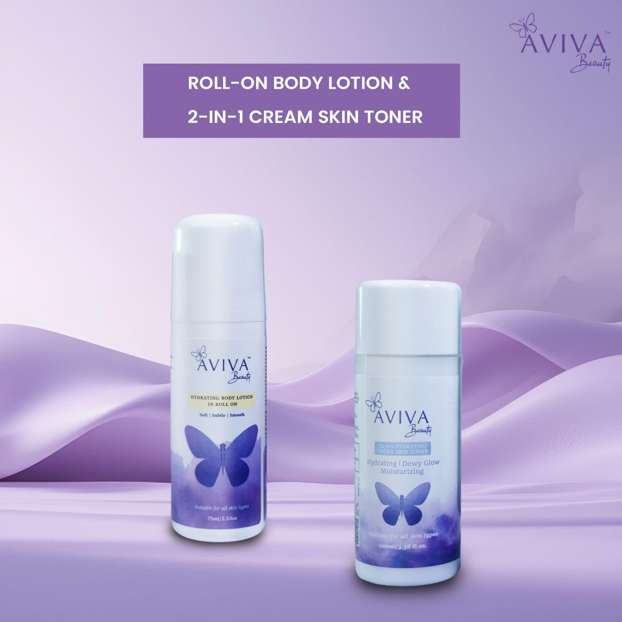 Aviva Beauty’s Hydrating Body Lotion in Roll On |  Crème Skin Toner