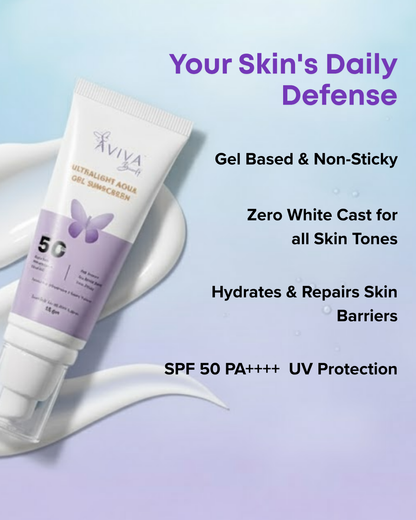 Aviva Beauty’s Ultralight Aqua Gel (UAG) Sunscreen - 50ml