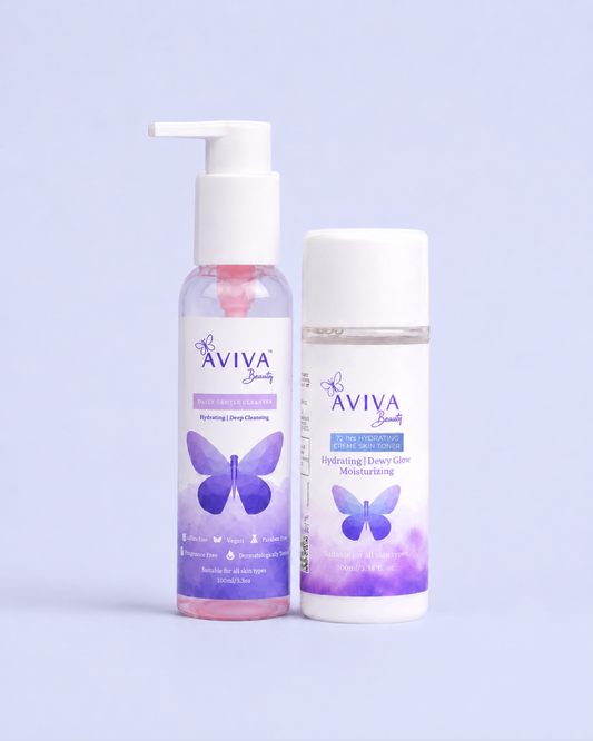 Clear & Calm Duo | Daily Gentle Cleanser + Creme Skin Toner Combo