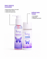 Clear & Calm Duo | Daily Gentle Cleanser + Creme Skin Toner Combo