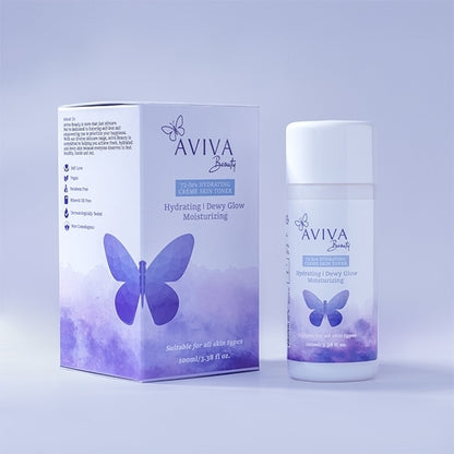 Aviva Beauty’s 2-in-1 Crème Skin Toner | Lightweight Milky Formula | Nourishing | Hydrating | Artificial Fragrance Free | Non-Comedogenic | Cruelty Free